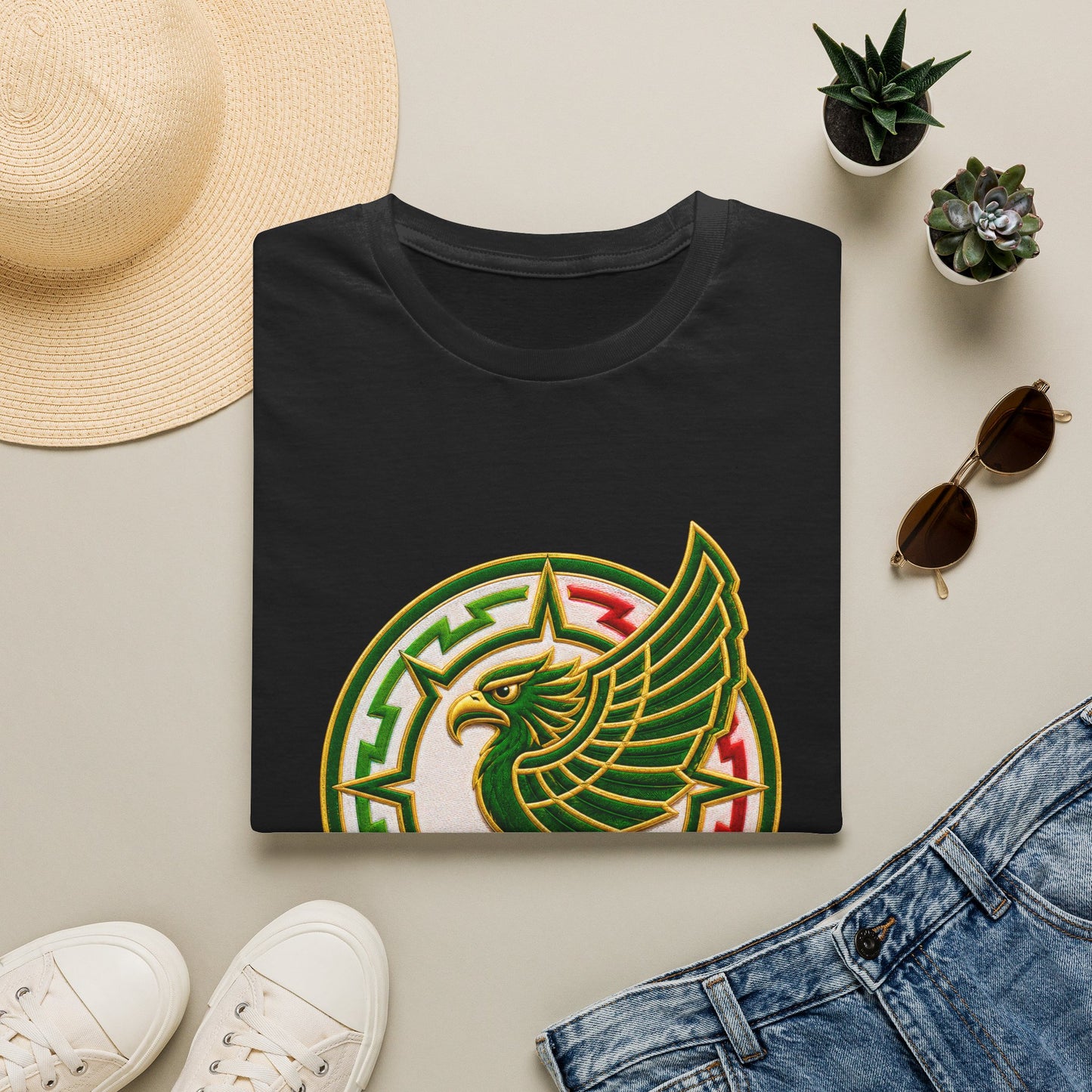 Mexico Eagle T-Shirt — Mexican Pride Aztec-Inspired Graphic Tee