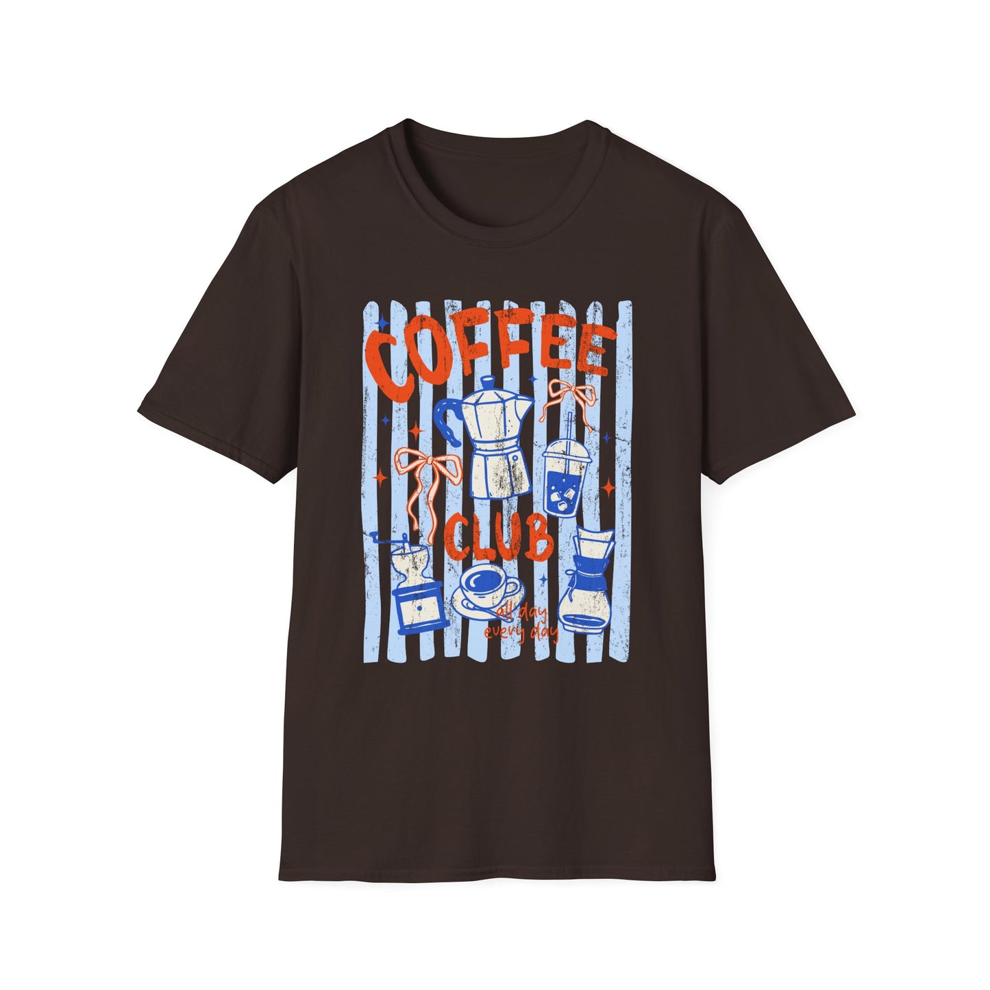 Coffee Club T‑Shirt — Retro Coffee Lovers Tee ("COFFEE" Graphic)