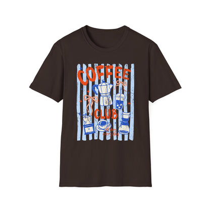 Coffee Club T‑Shirt — Retro Coffee Lovers Tee ("COFFEE" Graphic)