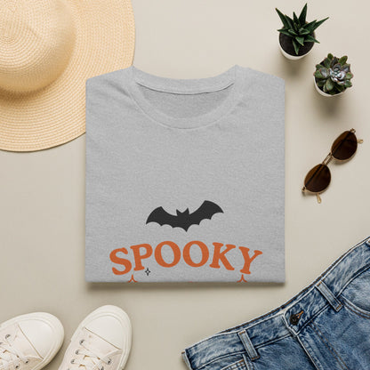 Spooky Season T-Shirt — Cute Halloween Bat & Bow Tee