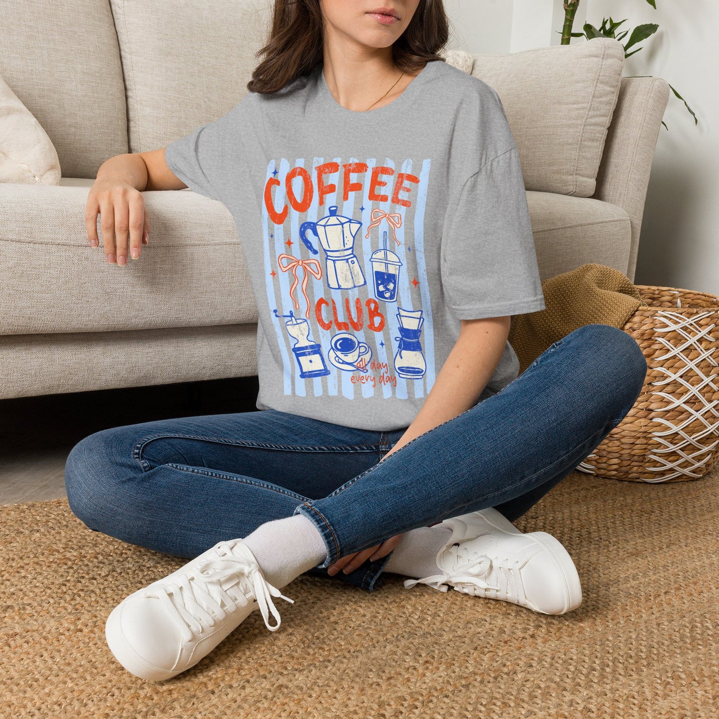 Coffee Club T‑Shirt — Retro Coffee Lovers Tee ("COFFEE" Graphic)