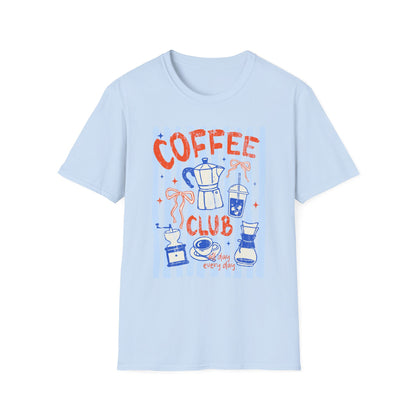 Coffee Club T‑Shirt — Retro Coffee Lovers Tee ("COFFEE" Graphic)