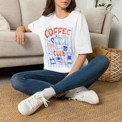 Coffee Club T‑Shirt — Retro Coffee Lovers Tee ("COFFEE" Graphic)