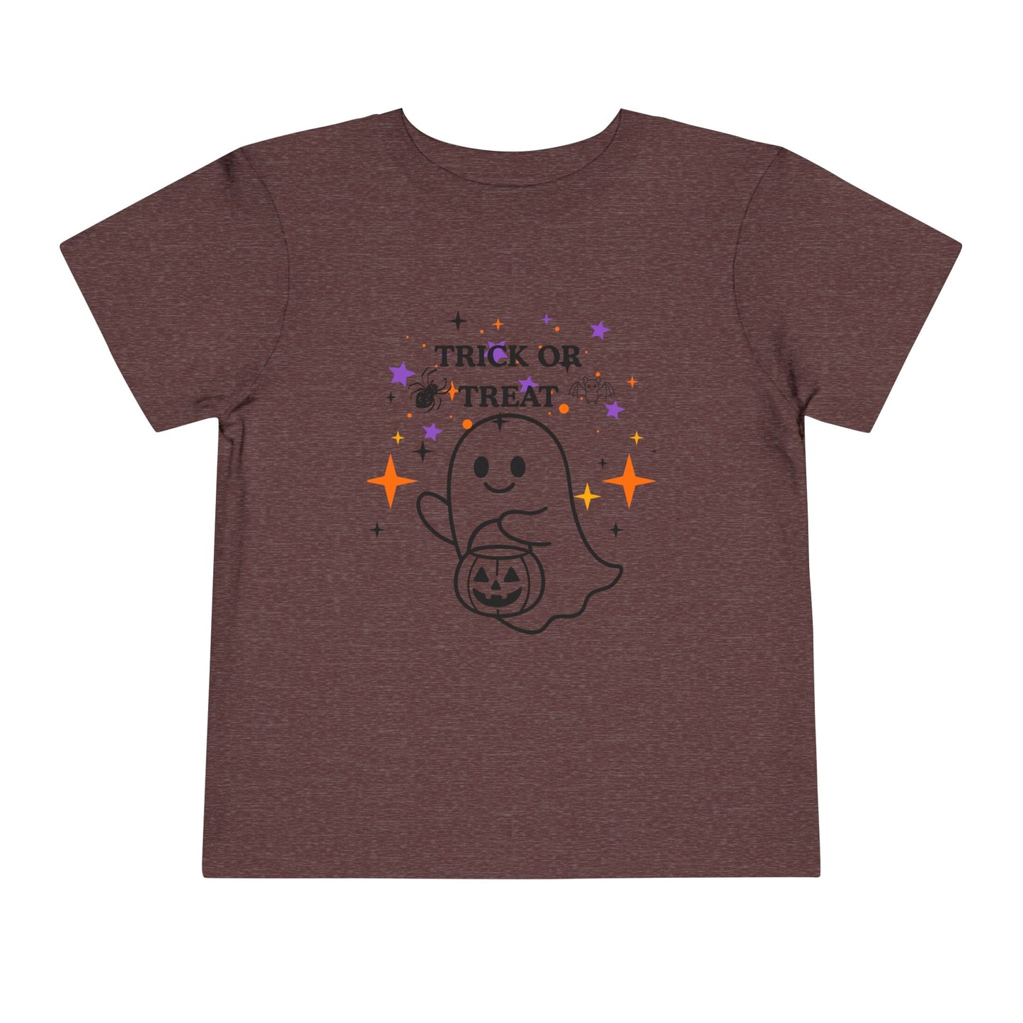 Toddler Halloween Tee - Cute Ghost "Trick or Treat" Pumpkin T-Shirt