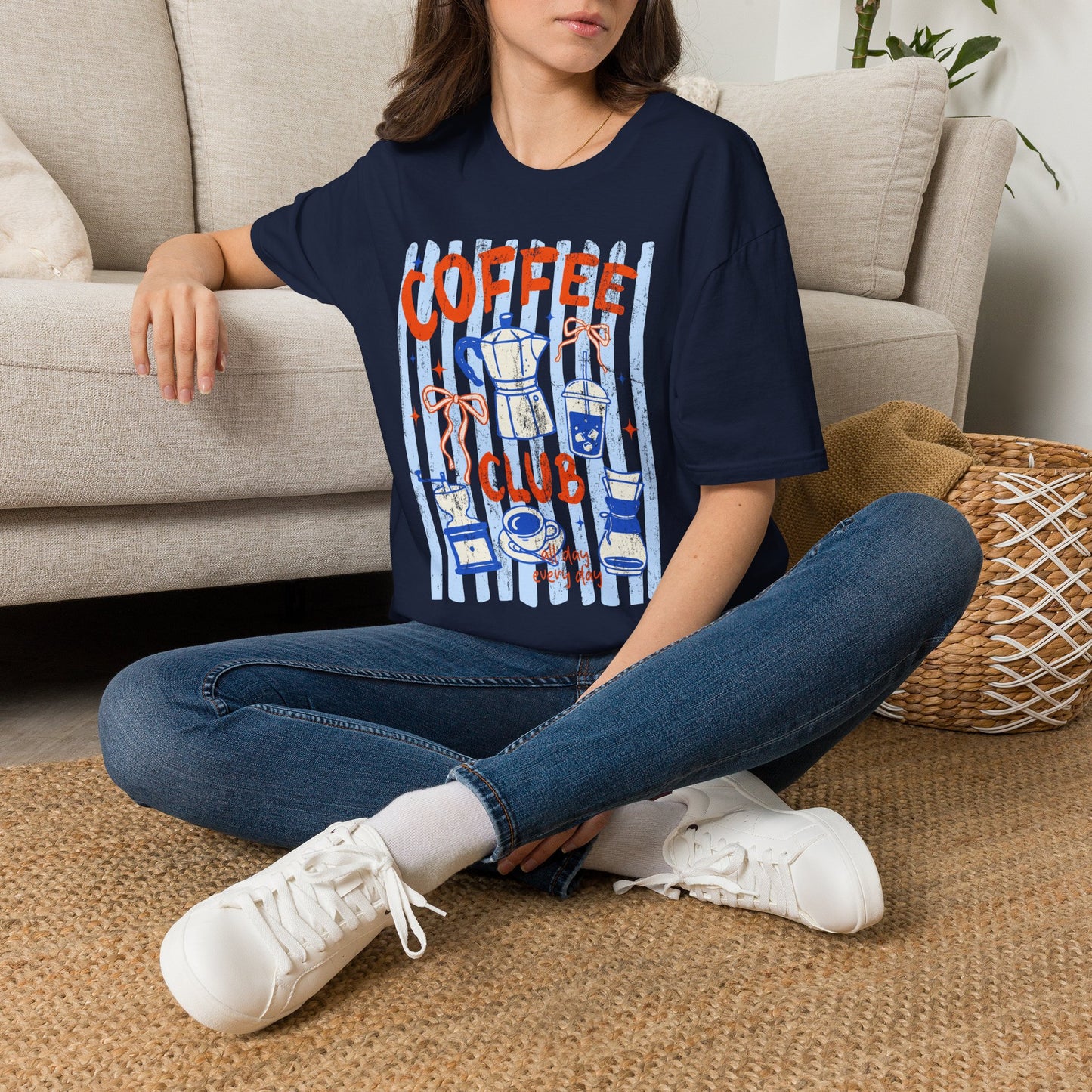 Coffee Club T‑Shirt — Retro Coffee Lovers Tee ("COFFEE" Graphic)