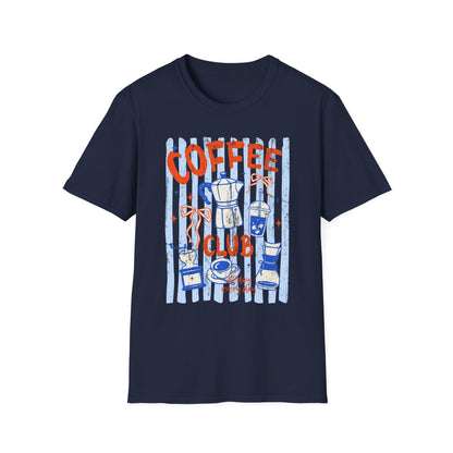 Coffee Club T‑Shirt — Retro Coffee Lovers Tee ("COFFEE" Graphic)